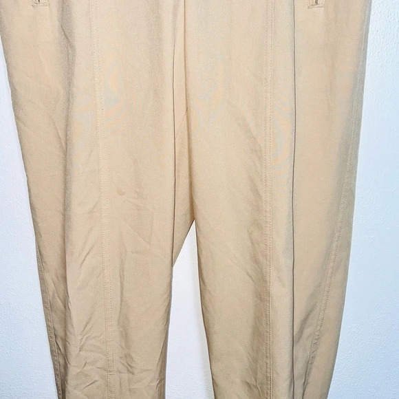 Old Navy StretchTech Tan Mid-rise Zip Ankle Relaxed Jogger Pants Small Women’s - Picture 5 of 13